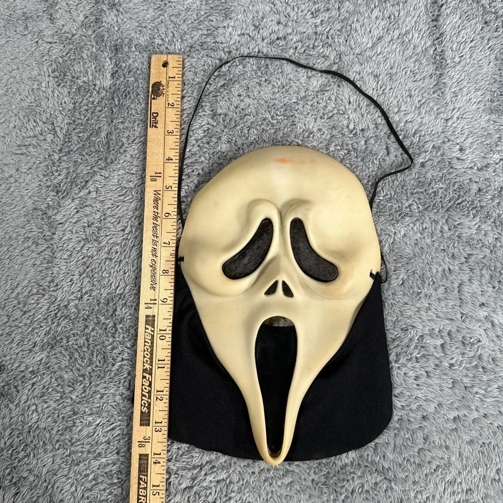 VTG Ghost Face Mask Stamp Glow Scream Easter Unlimited Inc Fun World Div OG